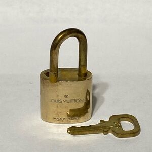 Louis Vuitton Gold-tone Padlock and Key